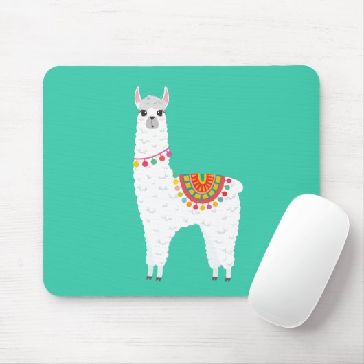 Funky Alpaca Lama Drama süße Tier Mousepad (Mit Mouse)