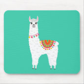 Funky Alpaca Lama Drama süße Tier Mousepad (Vorne)