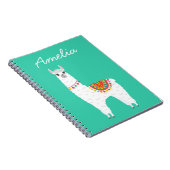 Funky Alpaca Lama Drama süße Tier Notizblock (Rechte Seite)