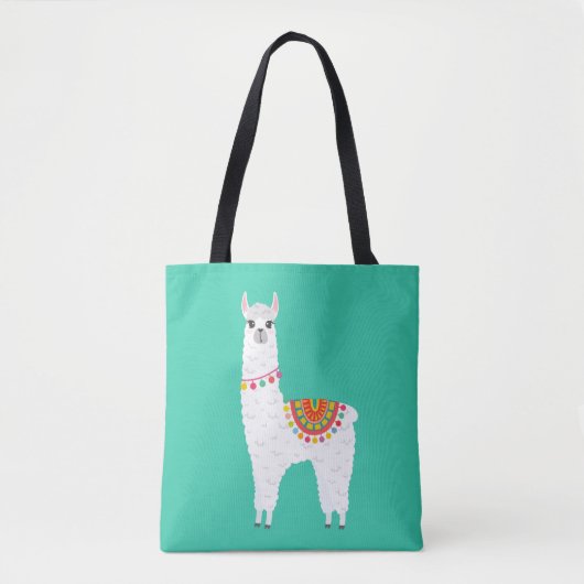 Funky Alpaca Lama Drama süße Tier Tasche (Vorderseite)