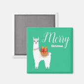 Funky Alpaca niedliches Lama Magnet (Vorderseite/Rückseite)
