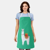 Funky Alpaca niedliches Lama Schürze (Getragen)