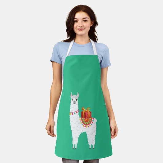 Funky Alpaca niedliches Lama Schürze (Getragen)