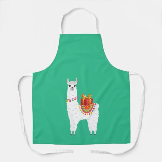 Funky Alpaca niedliches Lama Schürze (Vorderseite)