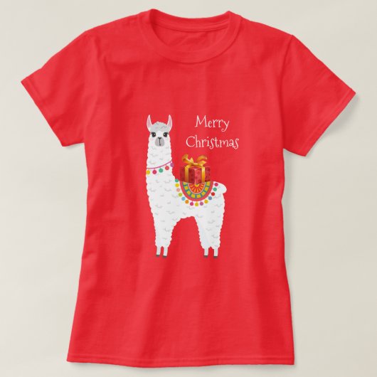 Funky Alpaca niedliches Lama T-Shirt (Design vorne)