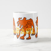 Funky Amoeba Design Jumbo Tasse! Jumbo-Tasse (Vorderseite)