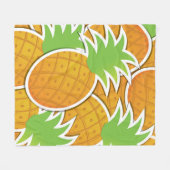 Funky-Ananas Fleecedecke (Vorderseite (Horizontal))
