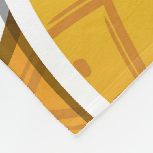 Funky-Ananas Fleecedecke (Ecke)