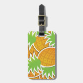 Funky-Ananas Gepäckanhänger (Vorderseite vertikal)