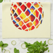 Funky-Ananas Geschirrtuch (Gefaltet)