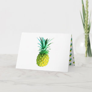 Funky Ananas Ihre Text Leer Grußkarte Karte