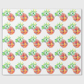 Funky-Ananas-Kunst Geschenkpapier (Flach)