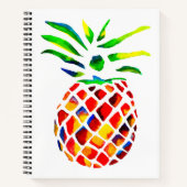 Funky-Ananas-Kunst Notizblock (Vorderseite)