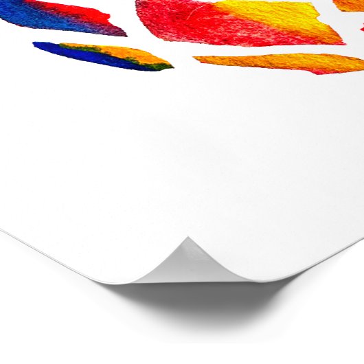 Funky-Ananas-Kunst Poster (Ecke)