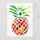 Funky-Ananas-Kunst Postkarte (Vorderseite)