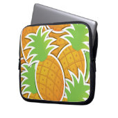 Funky-Ananas Laptopschutzhülle (Vorderseite Links)