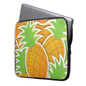 Funky-Ananas Laptopschutzhülle (Vorderseite Links)
