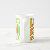 Funky-Ananas Porzellantasse (Rückseite)