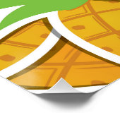 Funky-Ananas Poster (Ecke)