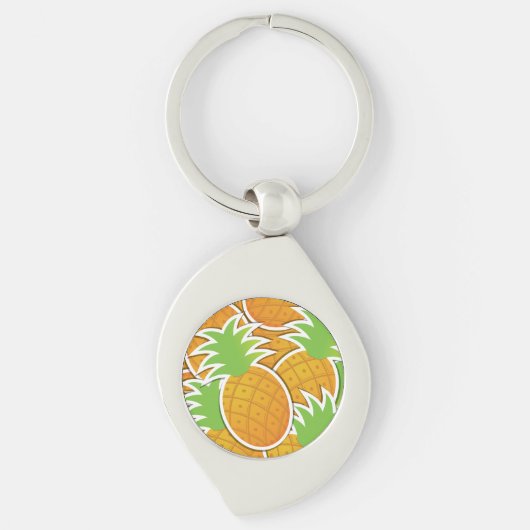 Funky-Ananas Schlüsselanhänger (Vorderseite)