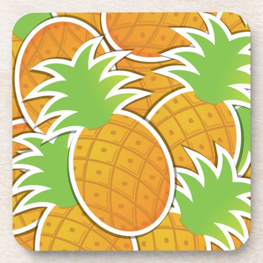 Funky-Ananas Untersetzer (Vorderseite)