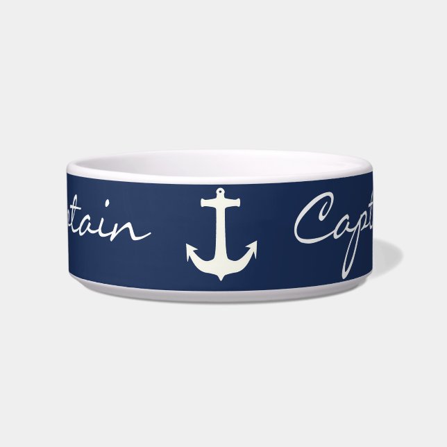 Funky Anchor Captain Sea Ocean Sailing Napf (Vorderseite)