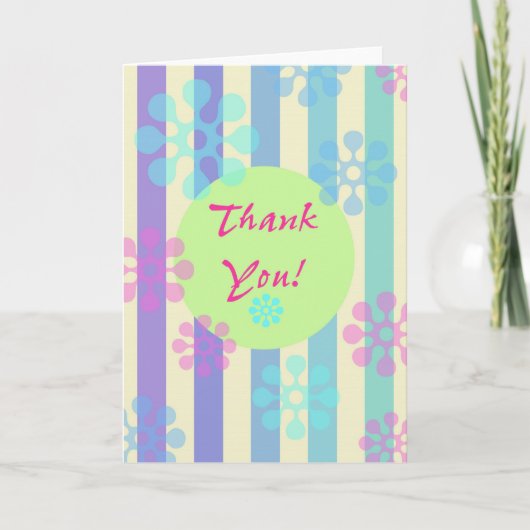Funky and Fun Danke-Card Dankeskarte (Vorderseite)
