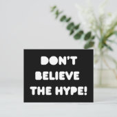 Funky Anführungszeichen glauben nicht, dass die Hy Postkarte (Stehend Vorderseite)