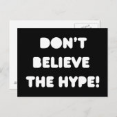 Funky Anführungszeichen glauben nicht, dass die Hy Postkarte (Vorne/Hinten)