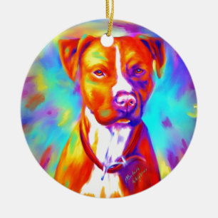Funky Angel - Pitbull Keramikornament