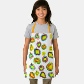 Funky Apfel Aquarellfrucht Design Schürze (Insitu)