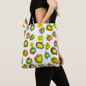 Funky Apfel Aquarellfrucht Design Tasche (Von Nahem)