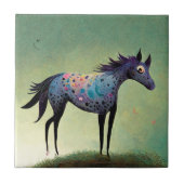 Funky Appaloosa Keramik Tile Fliese (Vorderseite)