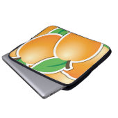 Funky apricot laptopschutzhülle (Vorne Knopf)