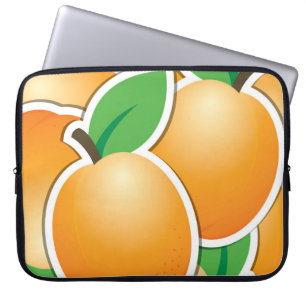 Funky apricot laptopschutzhülle