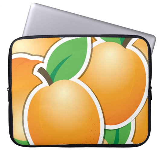 Funky apricot laptopschutzhülle (Vorderseite)