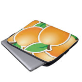Funky apricot laptopschutzhülle (Vorne Knopf)
