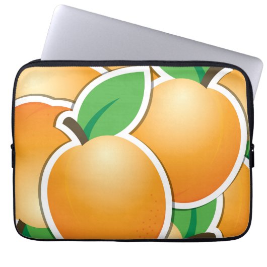 Funky apricot laptopschutzhülle (Vorderseite)