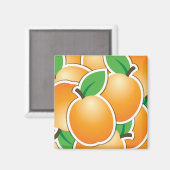 Funky apricot magnet (Vorderseite/Rückseite)
