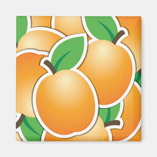 Funky apricot magnet (Vorne)