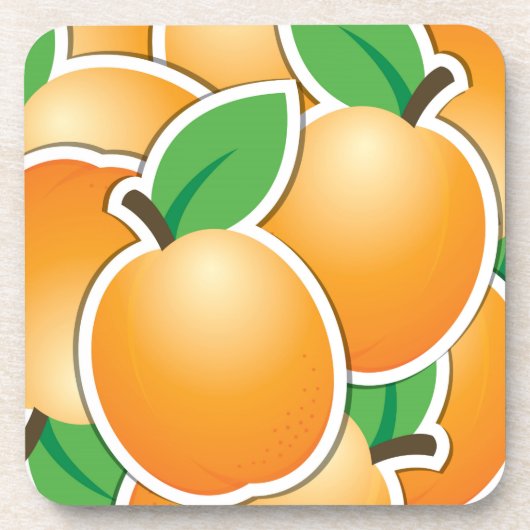 Funky apricot untersetzer (Vorderseite)