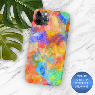 Funky Aqua Blau Lila Rosa Orange Abstrakt Kunst Case-Mate iPhone Hülle