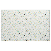 Funky Aqua Blue und Yellow Retro Blume Stoff (Fat Quarter (45,7 x 55,9 cm))