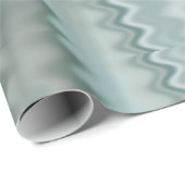 Funky Aqua-gelegentliches Zickzack-Fraktal-Muster Geschenkpapier (Rolleneckpunkt)