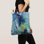 Funky Aquamarine Abstrakt Art Bag Tasche (Von Nahem)
