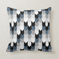 Funky Arrow Zickzack Stripes Black Grau White