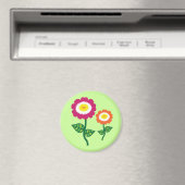 Funky Art Blume Magnet (In Situ (Geschirrspüler))