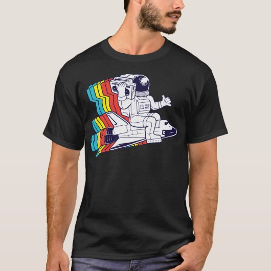 Funky Astronaut T-Shirt (Vorderseite)