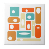 Funky Atomage Rechtecke Mitte des Jahrhunderts Mod Fliese (Vorderseite)