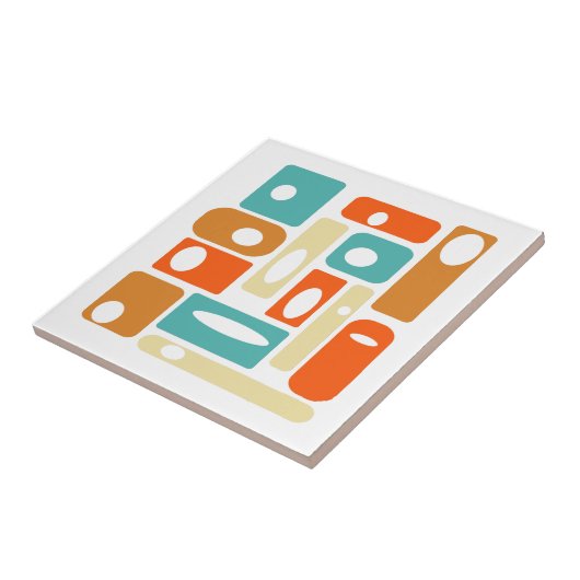 Funky Atomage Rechtecke Mitte des Jahrhunderts Mod Fliese (Seite)